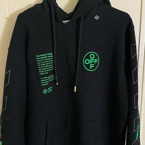 Off white black hoodie